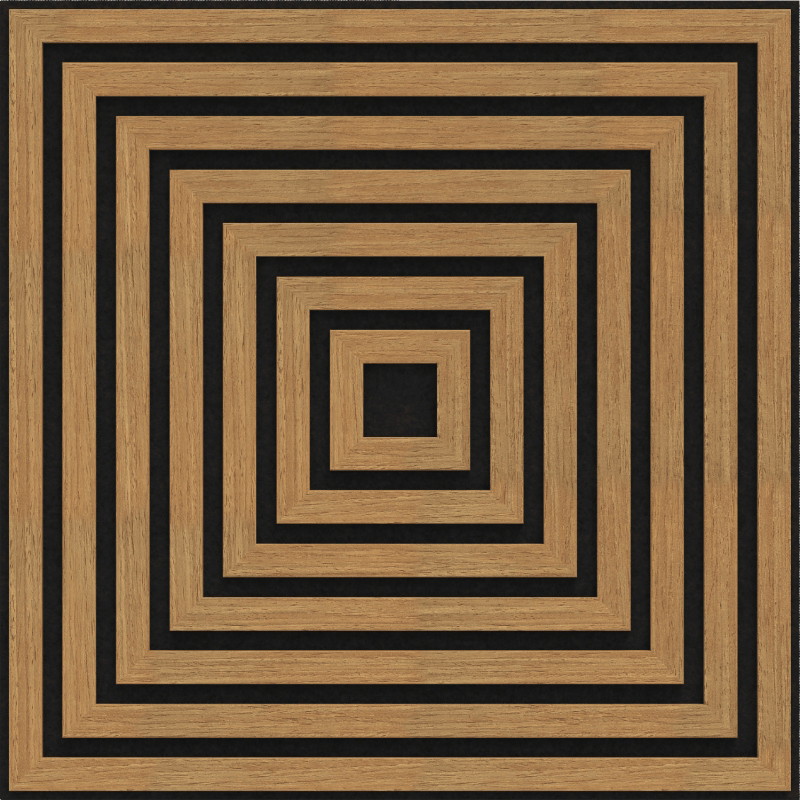 Mexen Linea 13 60 x 60 cm-es akusztikus falpanel (4 db), 9 mm filc, technikai furnér, Classic Tölgy - S110-60607-13-041