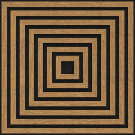 Mexen Linea 13 panou de perete acustic 60 x 60 cm (4 buc.), fetru 9 mm, furnir tehnic, Stejar Clasic - S110-60607-13-041