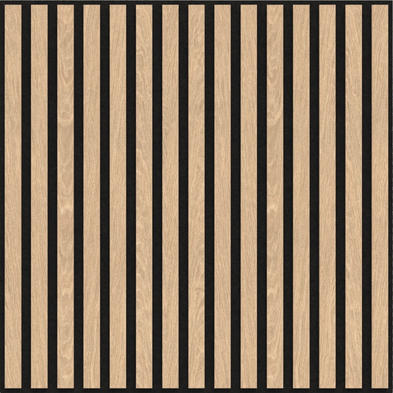 Mexen Linea 15 akusztiaki falpanel 60 x 60 cm (4 db), 9 mm filc, furnéros technikai, fehérített tölgy - S110-60607-15-040