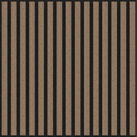 Mexen Linea 15 akusztikus fali panel 60 x 60 cm (4 darab), 9 mm filc, műszaki furnér, Világos Dió - S110-60607-15-047