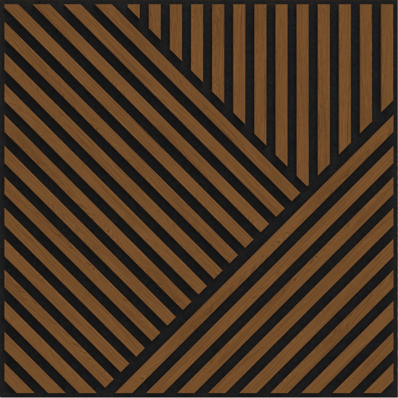 Mexen Linea 25 panou de perete acustic 60 x 60 cm (4 buc.), fetru 9 mm, furnir tehnic, Stejar Natural - S110-60607-25-042