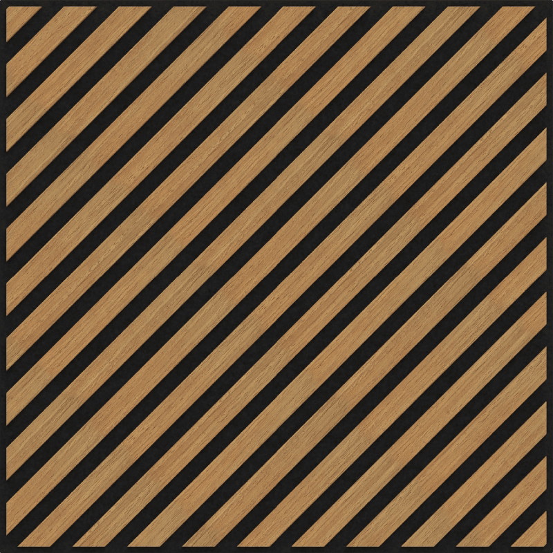 Mexen Linea 39 panou de perete acustic 60 x 60 cm (4 buc.), fetru 9 mm, furnir tehnic, Stejar Classic - S110-60607-39-041