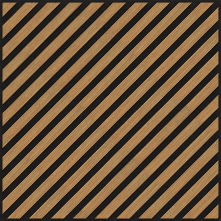 Mexen Linea 39 panou de perete acustic 60 x 60 cm (4 buc.), fetru 9 mm, furnir tehnic, Stejar Classic - S110-60607-39-041