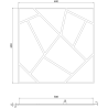 Mexen Lam-B lamele de perete 275 x 30 cm, placă HDF 4 mm, furnir tehnic, Stejar Nisipiu - S100-275307-3015-001