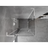 Mexen Mist-H L Duo cabină de duș cu uși batante 110 x 110 cm, transparent, albă - 8A5L-110L-110P-20-00