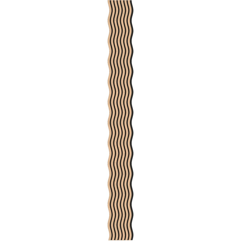 Mexen Lam-SF 01 Akusztikus fali lamellák 280 x 30 cm, 9 mm filc, műszaki furnér, Fehérített Tölgy - S106-280-01-040