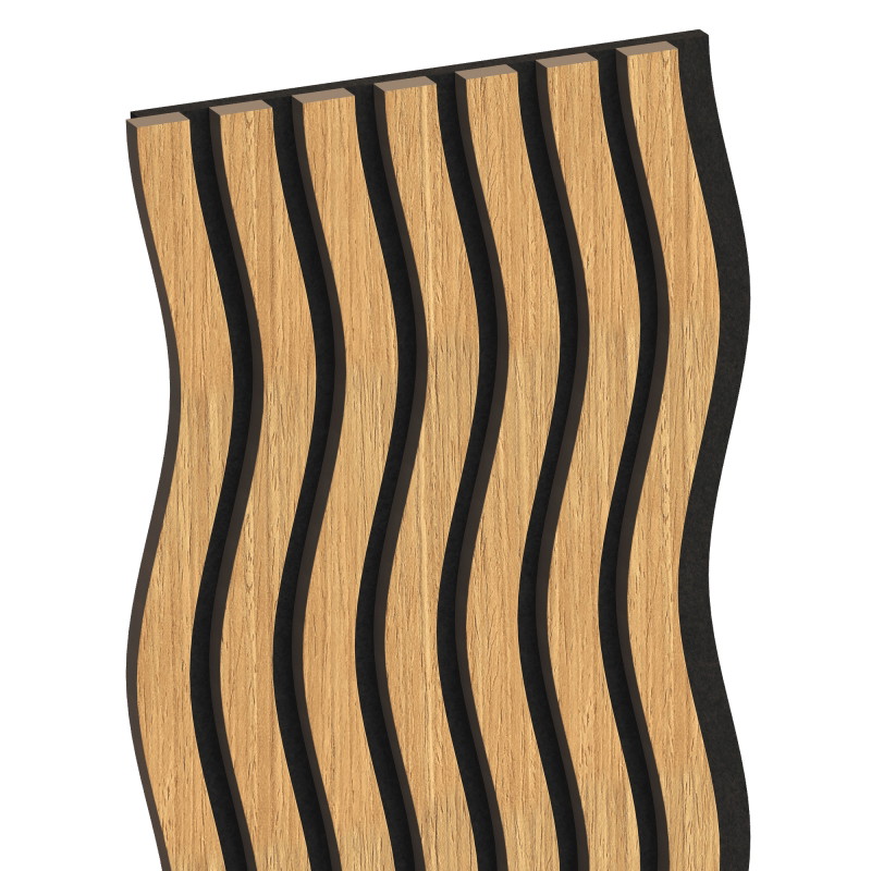 Mexen Lam-SF 01 lamelele de perete acustice 280 x 30 cm, fetru 9 mm, furnir tehnic, Stejar Classic - S106-280-01-041