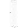 Mexen Lam-SF 01 Akusztikus fali lamellák 280 x 30 cm, 9 mm filc, technikai furnér, Classic tölgy - S106-280-01-041