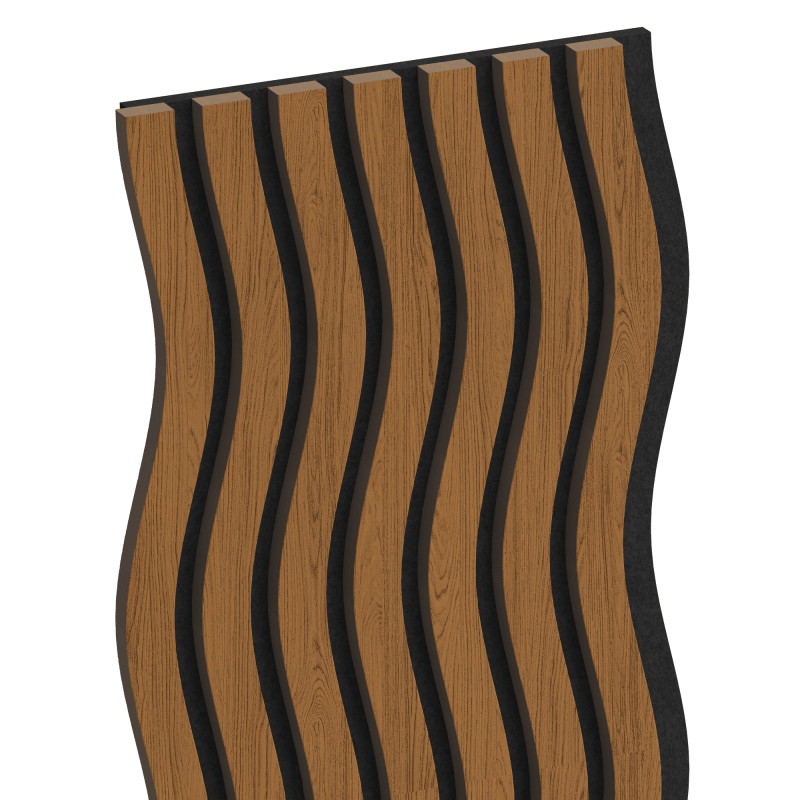 Mexen Lam-SF 01 280 x 30 cm akusztikus fali lamellák, filc 9 mm, műszaki furnér, Természetes Tölgy - S106-280-01-042