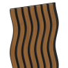 Mexen Lam-SF 01 lamele de perete acustice 280 x 30 cm, fetru 9 mm, furnir tehnic, Stejar Natural - S106-280-01-042