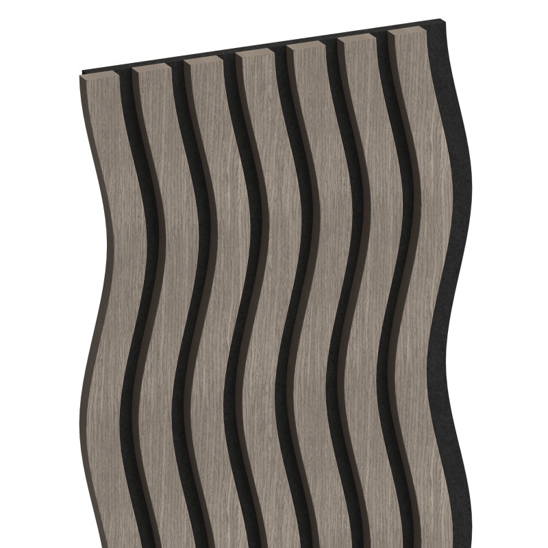 Mexen Lam-SF 01 lamele de perete acustice 280 x 30 cm, fetru 9 mm, furnir tehnic, Stejar Gri - S106-280-01-043