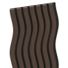 Mexen Lam-SF 01 lamele de perete acustice 280 x 30 cm, fetru 9 mm, furnir tehnic, Stejar Mocca - S106-280-01-045