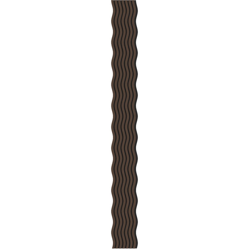 Mexen Lam-SF 01 akuszitikus fali lamellák 280 x 30 cm, 9 mm-es filc, technikai furnér, Mokka Tölgy - S106-280-01-045