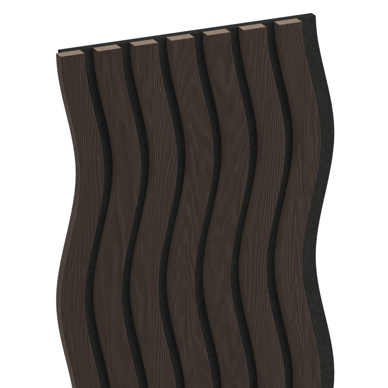 Mexen Lam-SF 01 lamele de perete acustice 280 x 30 cm, fetru 9 mm, furnir tehnic, Stejar Negru - S106-280-01-046
