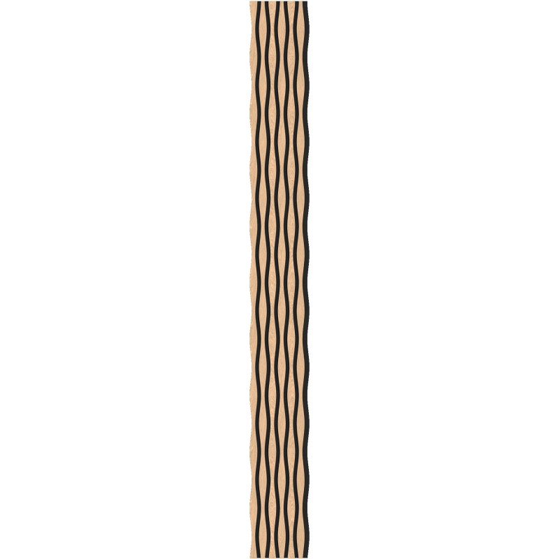 Mexen Lam-SF 01 Lam-SF 26 lamele acustice de perete 280 x 30 cm, fetru 9 mm, furnir tehnic, Stejar Alb - S106-280-26-040