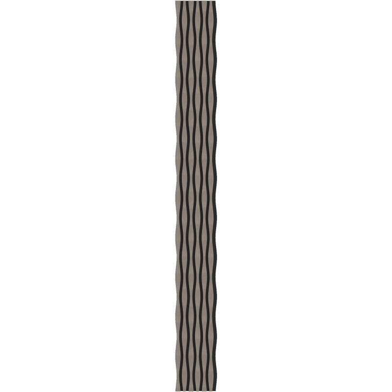 Mexen Lam-SF 01 Lam-SF 26 akusztikus falemezek 280 x 30 cm, 9 mm filc, technikai furnér, Szürke Tölgy - S106-280-26-043