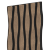 Mexen Lam-SF 01 Lam-SF 26 lamele de perete acustice 280 x 30 cm, fetru 9 mm, furnir tehnic, Nuc închis - S106-280-26-044