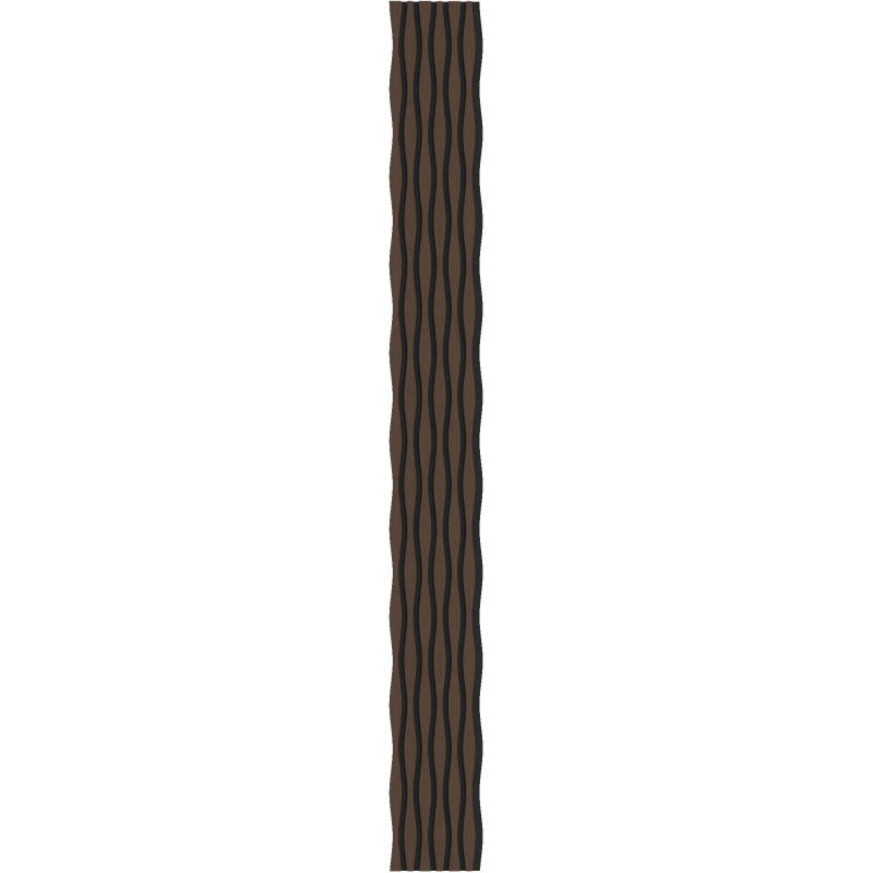 Mexen Lam-SF 01 Lam-SF 26 akusztikus falécek 280 x 30 cm, 9 mm filc, technikai furnér, Mokkatölgy - S106-280-26-045