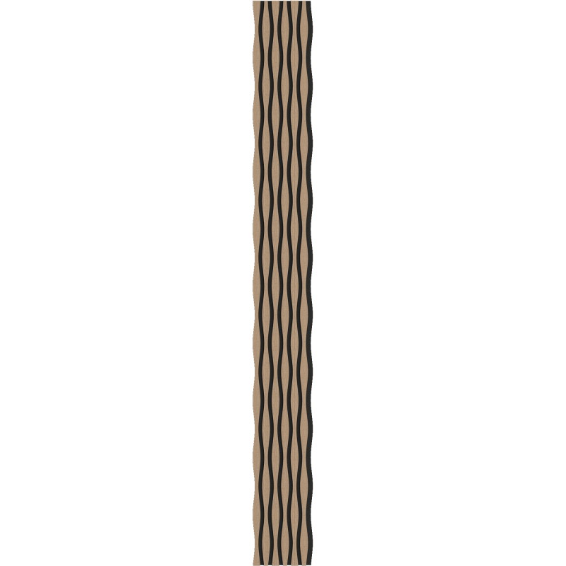 Mexen Lam-SF 01 Lam-SF 26 lamele de perete acustice 280 x 30 cm, pâslă 9 mm, furnir tehnic, Nuc Deschis - S106-280-26-047