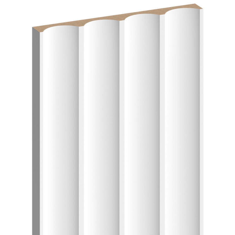Mexen Strito 01 Strio 01 bordázott falécek 280 x 14,5 cm (2 darab), fehér - S120-280-01-301