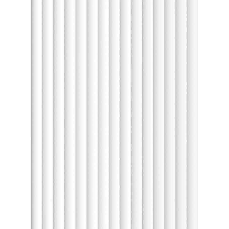 Mexen Strio 02 lamelele de perete cu caneluri 280 x 14,5 cm (2 bucăți), alb - S120-280-02-301