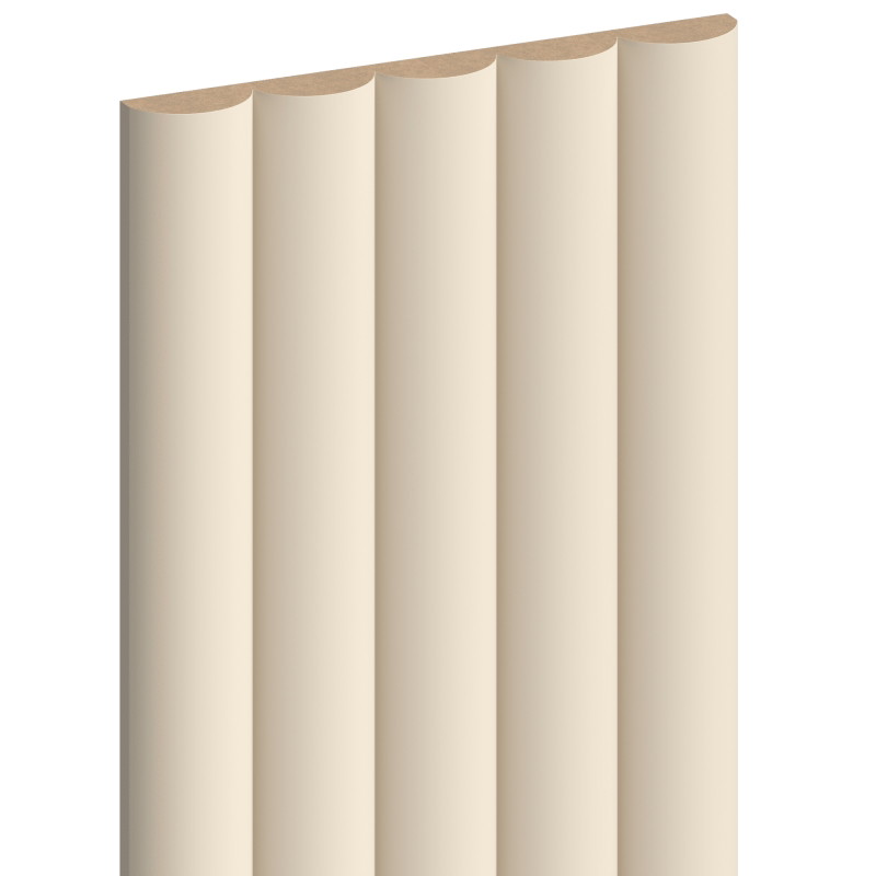 Mexen Strio 02 lamele de perete canelate 280 x 14,5 cm (2 buc), bej - S120-280-02-303