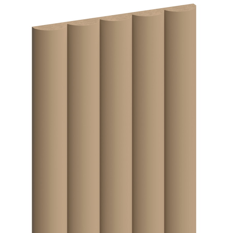 Mexen Strio 02 lamele de perete canelate 280 x 14,5 cm (2 buc), cappuccino - S120-280-02-304