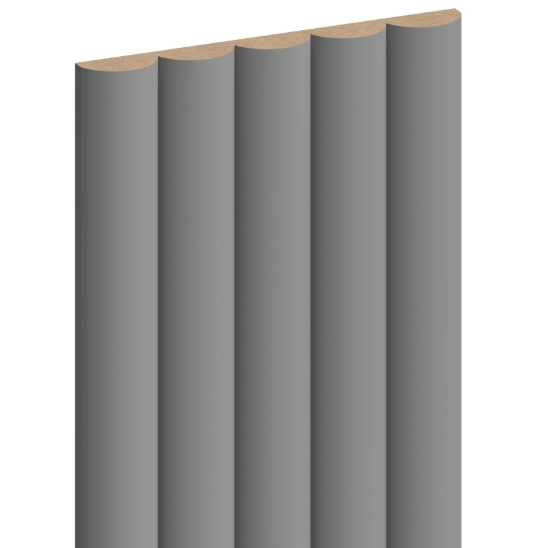 Mexen Strio 02 bordázott fali panelek 280 x 14,5 cm (2db), sötétszürke - S120-280-02-306