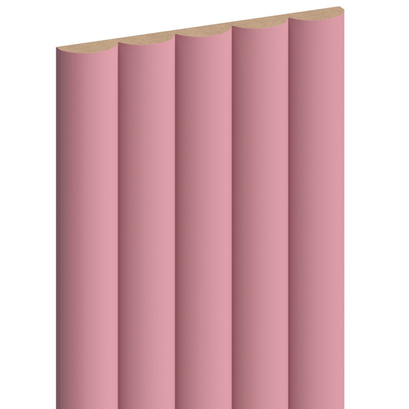 Mexen Strio 02 lamele de perete cu caneluri 280 x 14,5 cm (2 buc), roz - S120-280-02-307