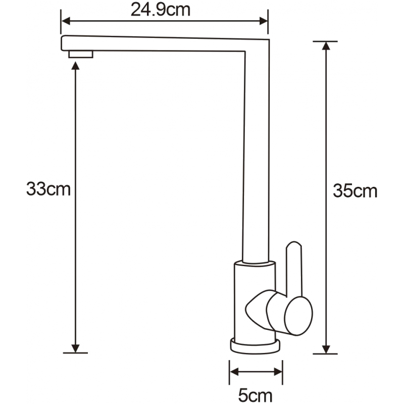 Mexen Gina baterie bucătărie, inox - 672300-99