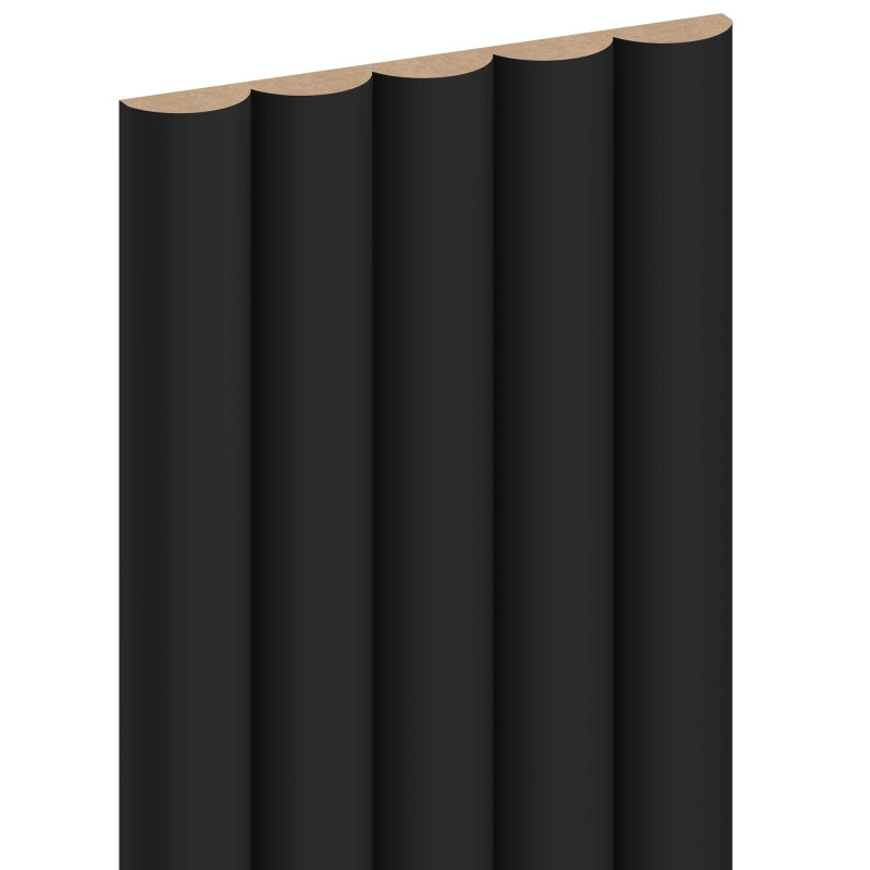 Mexen Strio 02 lamele de perete canelate 280 x 14,5 cm (2 bucăți), negru - S120-280-02-311