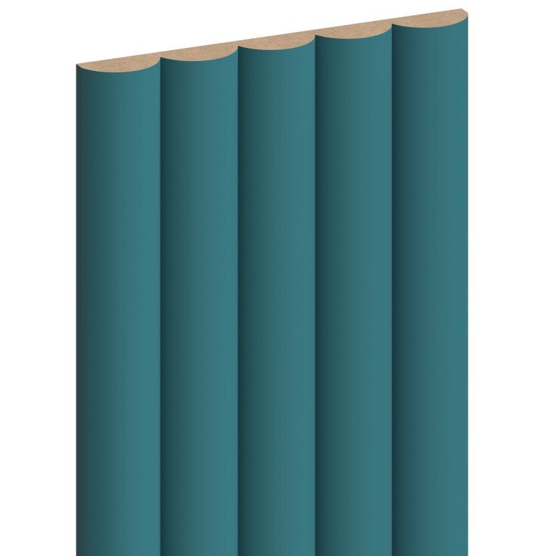 Mexen Strio 02 lamele de perete riflate 280 x 14,5 cm (2 buc), turcoaz închis - S120-280-02-312