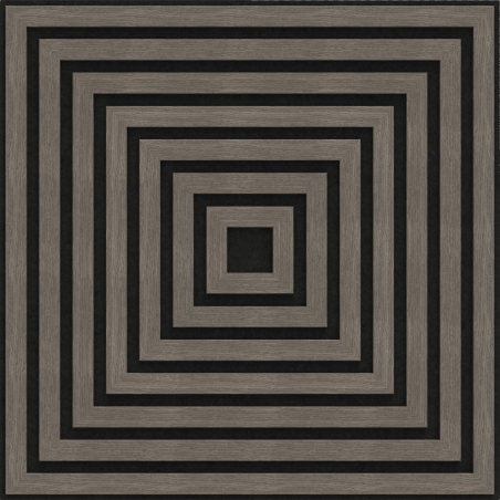 Mexen Linea 13 akusztiaki fali panel 60 x 60 cm (4 db), filc 9 mm, műszaki furnér, Szürke Tölgy - S110-60607-13-043