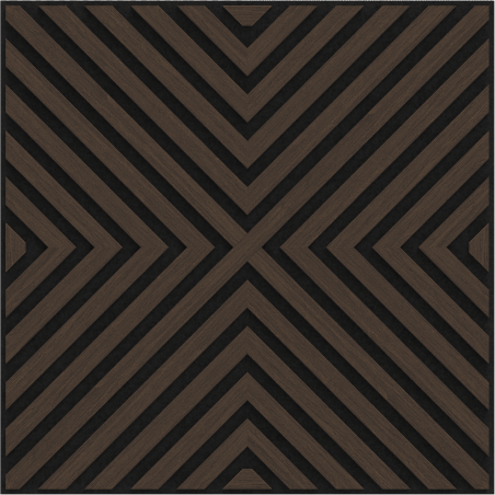 Mexen Linea 01 akosztikus fali panel 60 x 60 cm (4 db), filc 9 mm, műszaki furnér, Mocca Tölgy - S110-60607-01-045