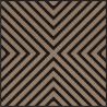 Mexen Linea 01 Akusztikus fali panel 60 x 60 cm (4db), 9 mm filc, technikai furnér, Világos Dió - S110-60607-01-047
