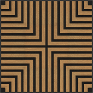 Mexen Linea 02 hangszigetelő falpanel 60 x 60 cm (4 db), 9 mm filc, technikai furnér, Classic Tölgy - S110-60607-02-041