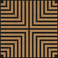 Mexen Linea 02 panou de perete acustic 60 x 60 cm (4 buc.), fetru 9 mm, furnir tehnic, Stejar Classic - S110-60607-02-041