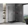 Mexen Mist-H L Duo cabină de duș cu balamale dreapta 80 x 95 cm, transparent, gri gun periat - 8A5L-080L-095P-66-00