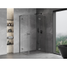 Mexen Mist-H L Duo cabină de duș cu balamale dreapta 80 x 95 cm, transparent, gri gun periat - 8A5L-080L-095P-66-00