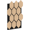 Mexen Lam-B falemezek 275 x 30 cm, 4 mm-es HDF lap, technikai furnér, Homok Tölgy - S100-275307-3015-001