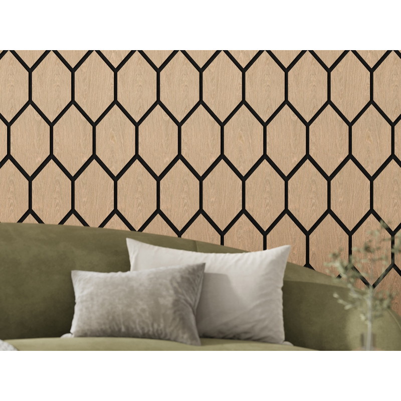 Mexen Form 01 panou de perete acustic 91 x 56 cm (4buc.), fetru 9 mm, furnir tehnic, stejar alb - S111-91567-01-040