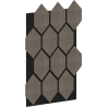 Mexen Form 01 Akusztikus fali panel 91 x 56 cm (4db), 9 mm-es filc, technikai furnér, Szürke Tölgy - S111-91567-01-043