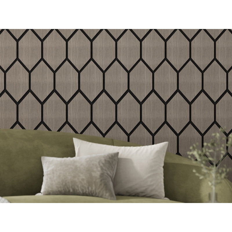 Mexen Form 01 Akusztikus fali panel 91 x 56 cm (4db), 9 mm-es filc, technikai furnér, Szürke Tölgy - S111-91567-01-043
