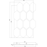Mexen Lam-B lamele de perete 275 x 30 cm, placă HDF 4 mm, furnir tehnic, Stejar Nisipiu - S100-275307-3015-001