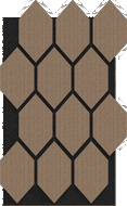 Mexen Lam-B falemezek 275 x 30 cm, 4 mm-es HDF lap, technikai furnér, Homok Tölgy - S100-275307-3015-001