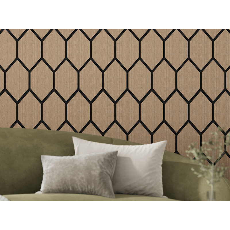 Mexen Lam-B lamele de perete 275 x 30 cm, placă HDF 4 mm, furnir tehnic, Stejar Nisipiu - S100-275307-3015-001