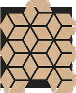 Mexen Lam-B falemezek 275 x 30 cm, 4 mm-es HDF lap, technikai furnér, Homok Tölgy - S100-275307-3015-001