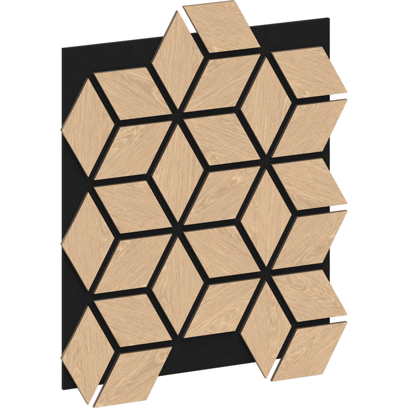 Mexen Lam-B lamele de perete 275 x 30 cm, placă HDF 4 mm, furnir tehnic, Stejar Nisipiu - S100-275307-3015-001