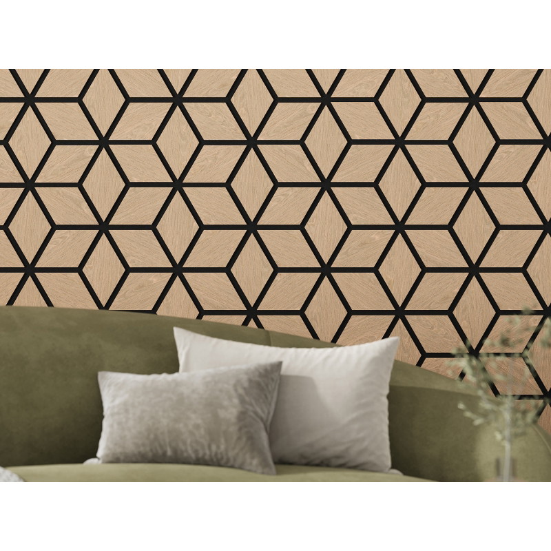 Mexen Form 02 panou de perete acustic 81 x 66 cm (4buc.), fetru 9 mm, furnir tehnic, stejar alb - S111-81667-02-040