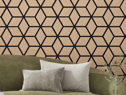 Mexen Form 02 panou de perete acustic 81 x 66 cm (4buc.), fetru 9 mm, furnir tehnic, stejar alb - S111-81667-02-040